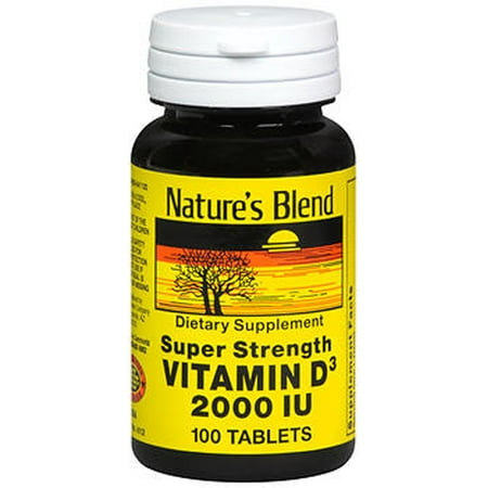 Mélange de vitamine D3 Nature 2000 UI Super Force - 100 comprimés