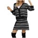thumbnail image 2 of Puntoco Cárdigan Informal De Invierno para Mujer De Punto con Cuello En V Manga Larga con Botones Suéter De Punto Traje Falda De Una Línea Puntoco Puntoco-6779, 2 of 3