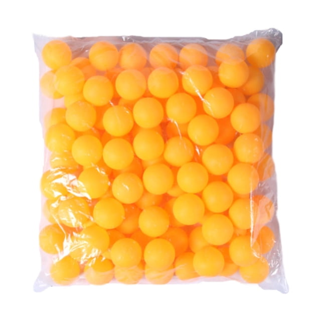 Pelotas de pong Hugo 100 piezas amarillas 40 mm