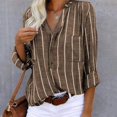 thumbnail image 2 of Women's Winter Tennis Clothes Sleeve Half Button Summer Casual Fitted Shirt Clothes Plus Size Fashion, 2 of 11