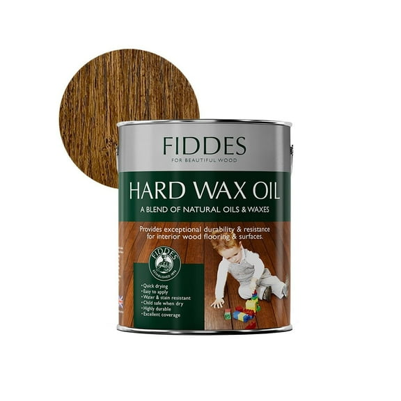 Fiddes Brand Hard Wax Oil - English Paint Finish - 2.5L (Wood Finish)