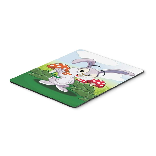 ""Caroline'S Treasures Conejito En Hongos Alfombrilla Para Ratón Almohadilla Caliente O Salvamanteles Multicolor (Aph7632Mp)""