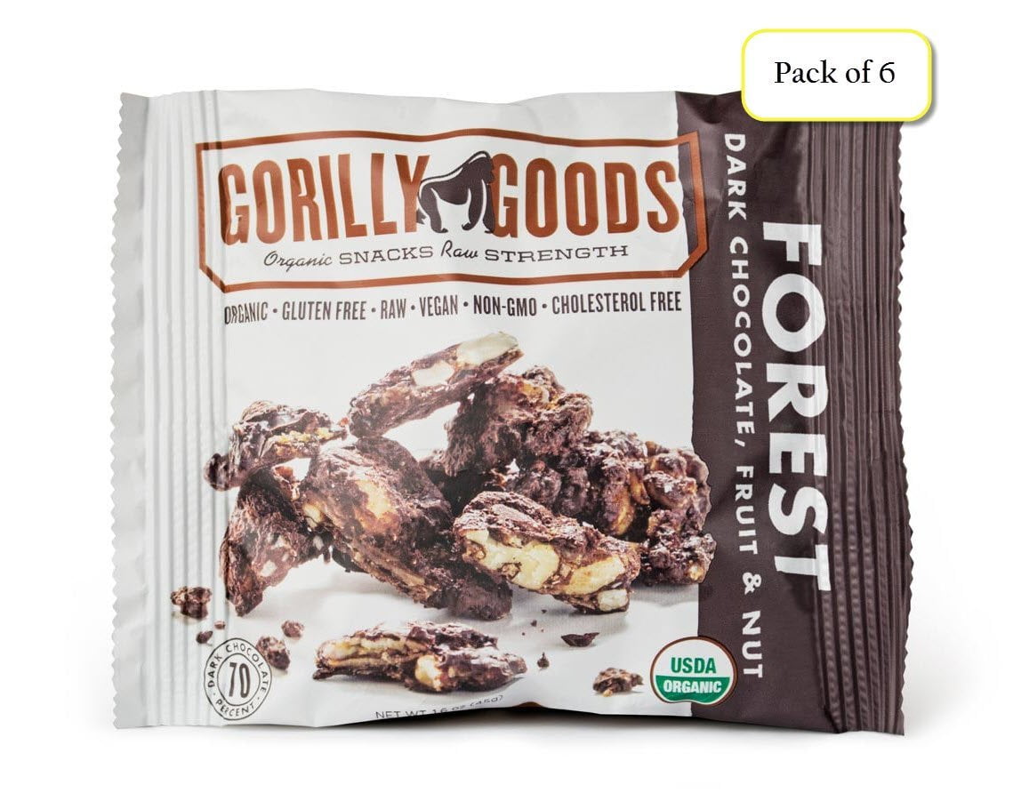 Gorilly Goods Organic Raw Vegan Trail Mix Individual Snack Packs