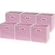 thumbnail image 1 of Bidones de almacenamiento SIMPLE HOUSEWARE, cubos plegables, 28 cm, color rosa, paquete de 6, 1 of 7