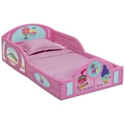Angle View: Trolls World Tour Plastic Sleep and Play Toddler Bed by Delta Children