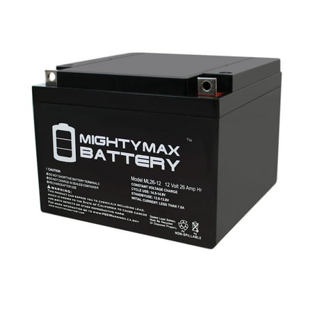 ML26-12 12V 26AH SEALED 12 VOLT DEEP - CYCLE RECHARGEABLE BATTERY