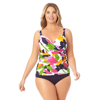 Anne Cole Plus - Twist Front Underwire Tankini Swim Top