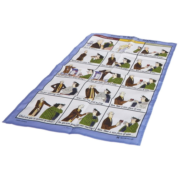 Tottering By Gently Printed Cotton Linen Humourous Tea Towel - Guide To Marital Harmony by Tottering By Gently