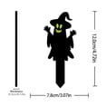 thumbnail image 3 of 2 Pack Halloween Ghost Decor 5 X 3 Inch Glow in The Dark Halloween Decorations Outdoor Halloween Yard Decor for Lawn Porch Haunted House Party, 3 of 8