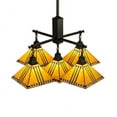 thumbnail image 6 of Meyda Tiffany 231650 Square Prairie Corn 5 Light 54" Wide Chandelier - Brown, 6 of 6
