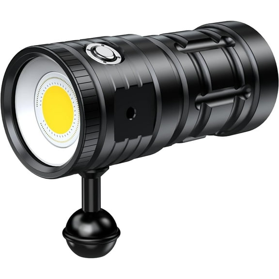 Genwiss Dive Light, 3000 Lumens, 100M Waterproof Underwater Video Light, Type-C Charging, Professional Lighting