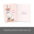 thumbnail image 2 of Tree-Free Greetings Easter Greeting Card 2 Pack, 5 x 7, Pretty Hoppy Bunny (GT60438), 2 of 5
