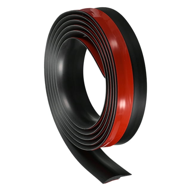 Unique Bargains Floor Transition Strip 3.3Ft 1 Meter Self Adhesive for Height 3mm Black