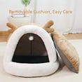 thumbnail image 4 of Warm Fleece Pet Bed - Deer Style, Cold-Proof Nest for Cats and Dogs, Thickened & Soft for Comfort, Adorable Look, Suitable for All Seasons, 4 of 6