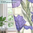 thumbnail image 4 of Yayeee Window Curtains Light Filtering 63"x52" Grommet Panel Pair Home Living Room Decor, Purple Flower Pattern, 4 of 7