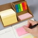 thumbnail image 4 of Aparatos de cocina, accesorios de cocina, utensilios de cocina, bloc de notas con 5 tiras de colores, papel adhesivo para mensajes, bloque giratorio, plegable, caja de almacenamiento para notas adhesi, 4 of 7