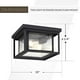 Sea Gull Lighting 78027-12 Hunnington Deux - Luminaire Extérieur Encastré au Plafond, Noir – image 4 sur 5