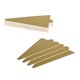 thumbnail image 4 of 100 bases triangulares pequeñas para servir mousse, bandejas desechables de papel para cupcakes (doradas), 4 of 7