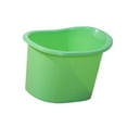 thumbnail image 4 of Cubo de ducha para bebés, bañera infantil multifuncional, gruesa, asiento de baño integrado para sentarse y sumergirse, para niños y niñas. Verde, 4 of 8