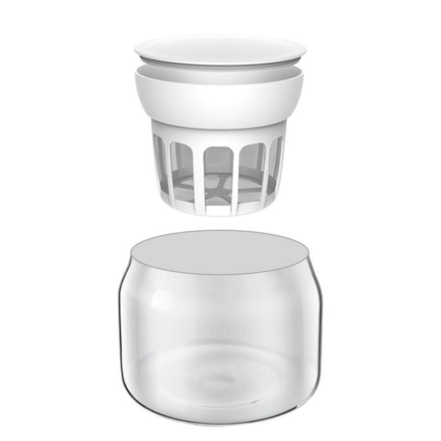 Clear Glass Jars, Glass Yogurt Container, Replacement Glass Pudding Jars, Yogurt Bottle and Filter