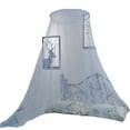 thumbnail image 3 of Mosquitera para cama, dosel para cama King Size, red para cortina colgante, dosel para cama transparente de aro redondo de princesa Queen   JM, 3 of 5