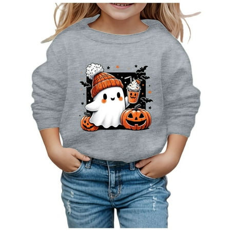 

Halloween Hooded for Teen Winter Clothes Oversized Hooded Sweatshirt for Boys Halloween Letter Print Graphic Hoodies Preppy Clothes for Girls 9-10