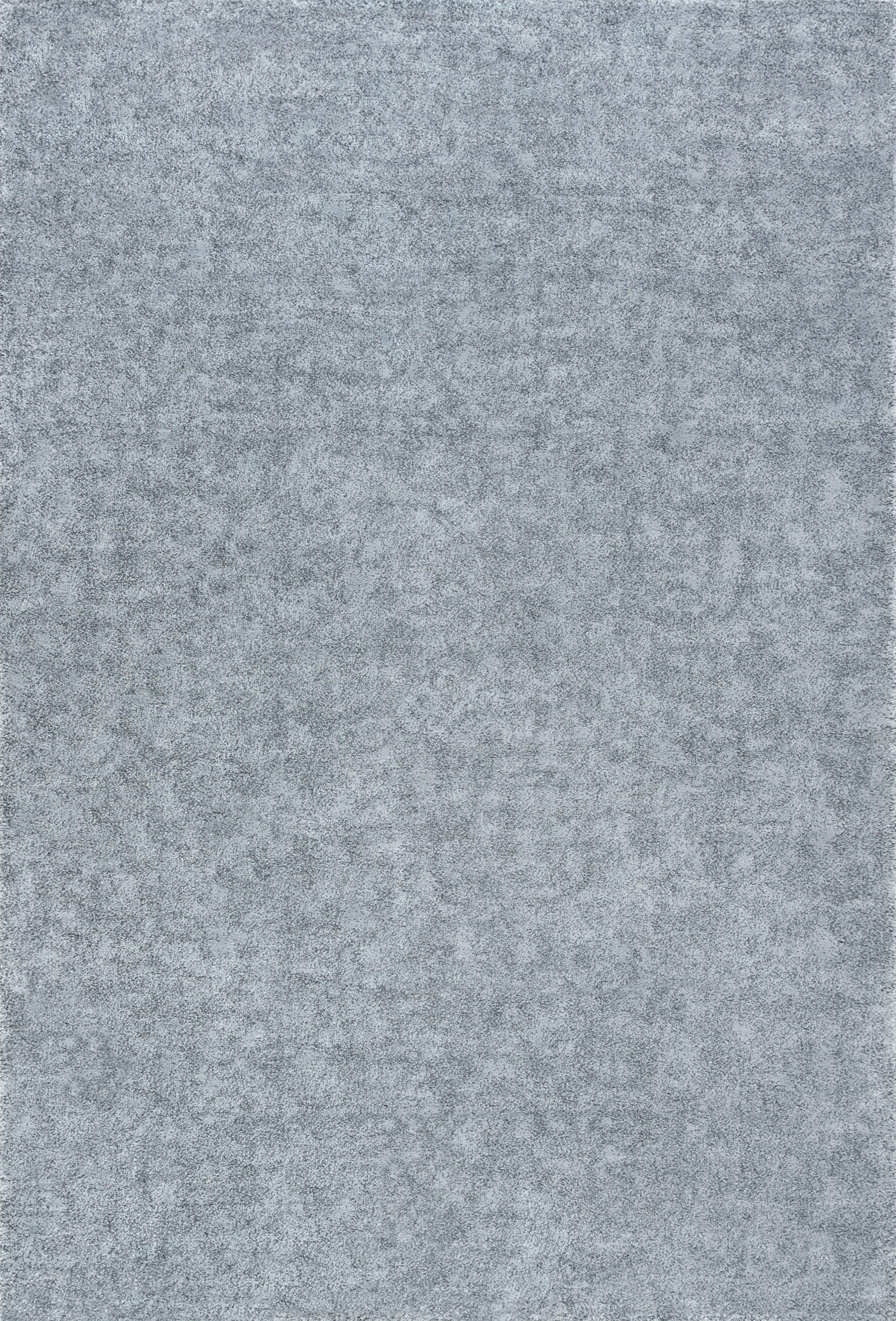 Shag 5x7 Area Rug Thick (4'5'' x 6'5'') Solid Silver Living Room Easy to Clean