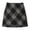 Black, variant on Women's High Waisted Plaid Skirt A‑Line Pencil Short Skirt Comfort Cozy Fall Winter Casual Layering Black,L