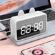thumbnail image 3 of Altavoz portátil PAVEOS con reloj digital, altavoz Bluetooth con carga Bluetooth V5.0 y cable auxiliar, altavoz Bluetooth apto para niños, color blanco, 3 of 5