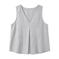 thumbnail image 4 of NTACZA Tank Tops V-Neck Casual Cotton Sleeveless Boho Going Out Tops, 4 of 6
