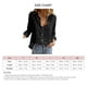 thumbnail image 5 of Blusa con cuello en V y botones, camisa con cuello en V enrollable para mujer, camisa informal de manga larga para mujer, instalación sin esfuerzo, 5 of 5