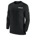 thumbnail image 2 of Men's Nike Black Philadelphia Eagles Sideline Coach UV Performance Long Sleeve T-Shirt, 2 of 3