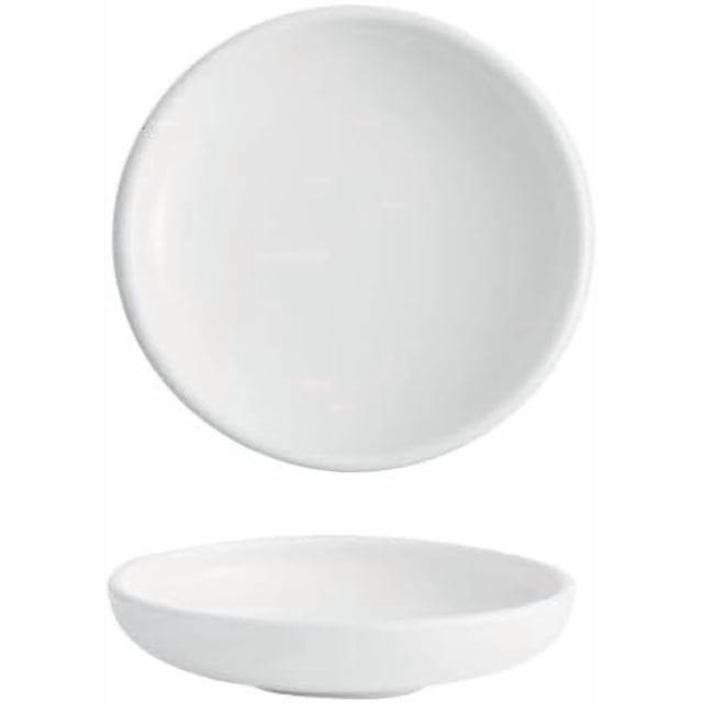 Plates Chinese-style White Tableware Plate, Suitable for Home Use, Suitable for Salads, Desserts, Etc. Dishes(Small)