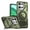Green, variant on Dteck for Motorola Moto G 5G 2025 Case, Compatible with MagSafe, Rotated Kickstand Shockproof Protective Phone Cover,Green