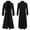 Black, variant on Men's Fashion Coat Jacket - Elegant Long Sleeve Buttoned Design for and Formal Events - Versatile Medium and Long Coat for Stylish