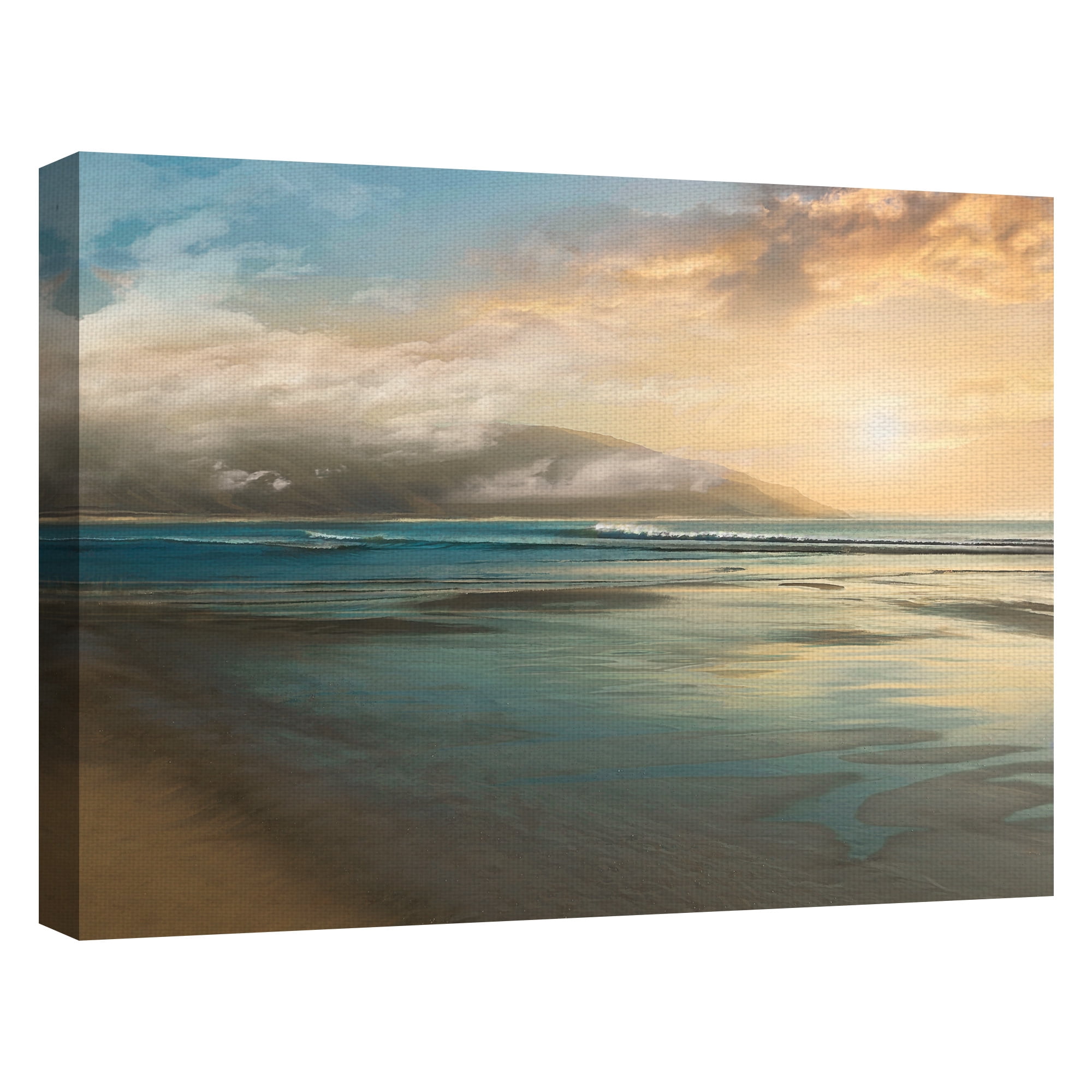 Island Mist by Mike Calascibetta Wrapped Canvas Painting Art Print