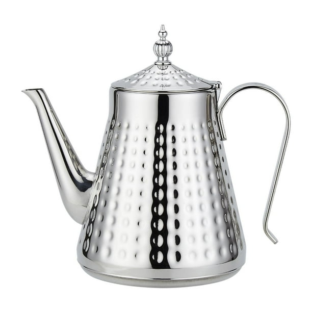 Tetera de acero inoxidable con cuello de cisne para el hogar 1.7L