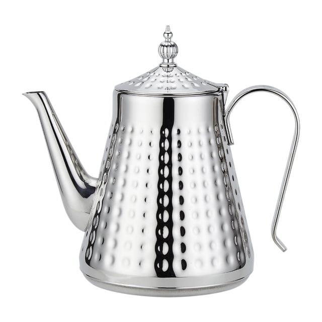 Dispensador de agua caliente de té de acero inoxidable para un diseño de té de diseño de inducción que vierte cafetera para la oficina de la fiesta en 1.7L