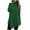 Green, variant on WREESH Womens Fashion Tunic Tops Loose Temperament Solid Color Long Sleeved Round Neck Irregular Hem Long Sleeved T-Shirt Pullover Blue