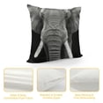 thumbnail image 4 of ONETECH Elephant Throw Pillow Cover African Wild Jungle Animal Pillow Case Pillowcase for Bedroom, Living Room, Cushion Sofa  Brown Black, 4 of 5