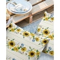 thumbnail image 2 of Pack of 2 Outdoor Pillow Covers, Summer Lemon Leaves Butterfly Colorful Stripes Waterproof Square Throw Pillowcase Cushion Decorative Pillow Covers for Couch Patio Tent, 18x18 in, 2 of 6