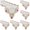 Pink 6Packs, variant on Table Flag Lace Doily Placemat Tray Pad Long Towel European Wine Red And White Lace Table Flag 4PCS Pink 4Packs 150x40 cm