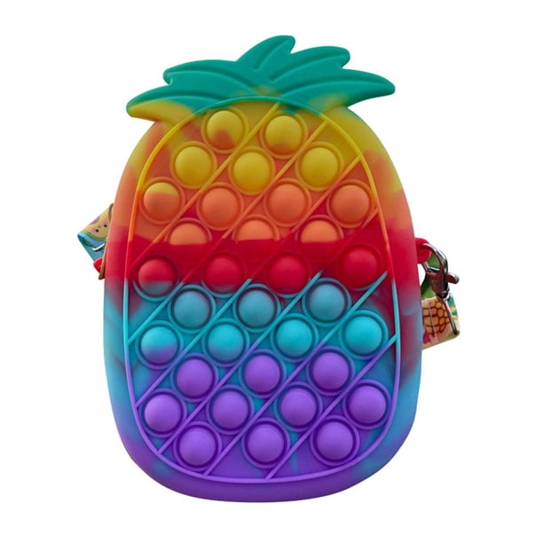 Push Bubble Bags Sensory Toy Stress Reliever Bolsa De Silicona Bolsa De Hombro Para Niños Y Adultos Advancent AP007822-01