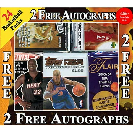 NBA 24-Pack With 2 Autographed Cards