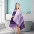 thumbnail image 6 of Purple Gold Wave Marble Hooded Bath Towel，50"x30" for Ages 3 To 12 Kids, Quick Dry Lightweight Soft Microfiber Hood Beach Towel Cover Up for Kids, 6 of 7