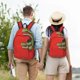 thumbnail image 4 of Disketp Cool Crocodile With Sunglasses print Canvas Backpack Lightweight Travel Daypack Student Rucksack Laptop Backpack-, 4 of 5