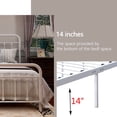 thumbnail image 5 of alazyhome Simple Vintage California King ​Metal Platform Bed Frame, Easy-Assembly, White, 5 of 6