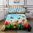 thumbnail image 1 of Erosebridal Spring Floral Coverlet Set Twin, Cute Butterfly 02, Teens Kids, 1 of 5