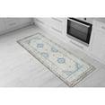 thumbnail image 6 of World Rug Gallery Traditional Anti Fatigue Kitchen, Laundry Room, Comfort Indoor Mat, Door Mat - Blue 18"x47", 6 of 6