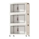 thumbnail image 4 of Gabinete de almacenamiento plegable Contenedores de almacenamiento apilables de moda con ruedas Contenedores de almacenamiento Cajas de almacenamiento 3 capas 65 cm, 4 of 9